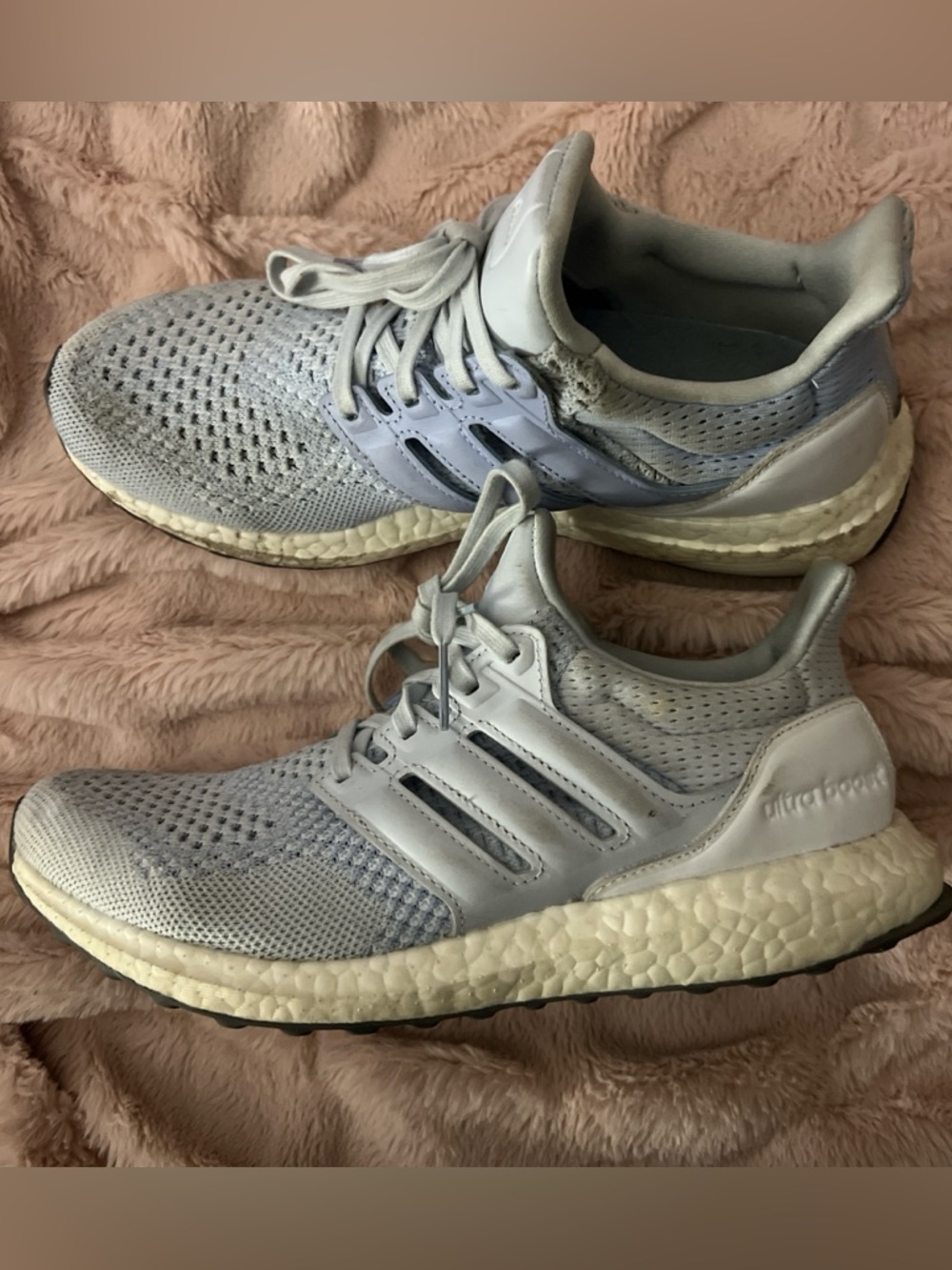 adidas Blue and White Ultraboost Running Sneakers